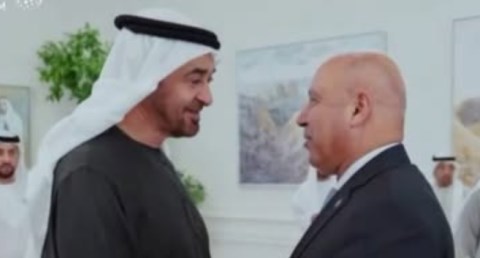 محمد بن زايد يستقبل الوزراء