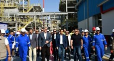 رئيس الوزراء يفتتح مشروع استرجاع الغازات بشركة "النصر للبترول"