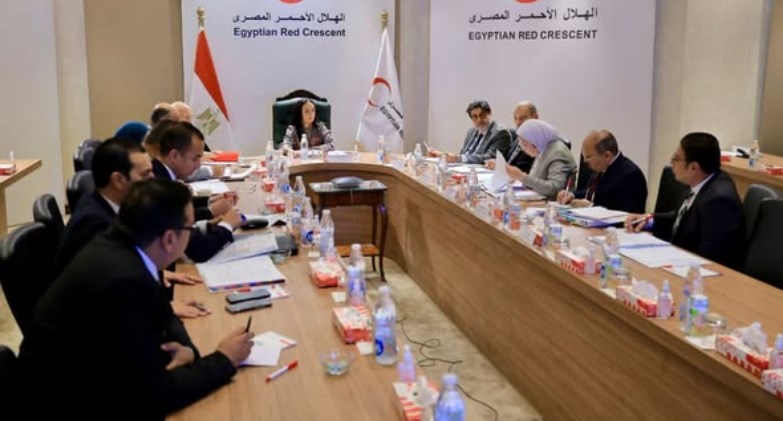 اجتماع مجلس إدارة الهلال الأحمر المصري  اجتماع مجلس إدارة الهلال الأحمر المصري