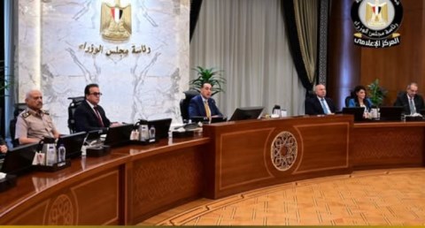 مؤتمر صحفي بمقر مجلس الوزراء