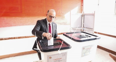  الدكتور محمد فريد رئيس هيئة الرقابة المالية يدلي بصوته في انتخابات مجلس النواب 2025