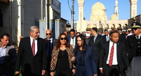 وزراء التنمية المحلية والتضامن الاجتماعي والأوقاف ومحافظ الغربية يتفقدون أعمال تطوير محيط مسجد السيد البدوي