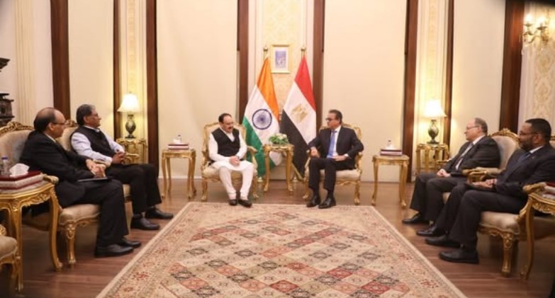 وزير الصحة يستقبل نظيره الهندي