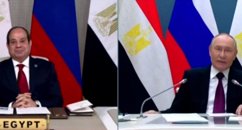 الرئيس الروسي فلاديمير بوتين يهنئ الرئيس السيسي بعيد ميلاده