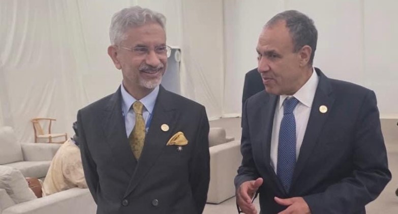 وزير الخارجيةيلتقي نظيره بجمهورية الهند على هامش أعمال قمة مجموعة العشرين في جنوب أفريقيا