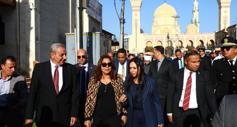 وزراء التنمية المحلية والتضامن الاجتماعي والأوقاف ومحافظ الغربية يتفقدون أعمال تطوير محيط مسجد السيد البدوي