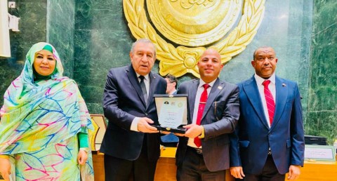 تكريم عربي للمهندس هيثم حسين في جامعة الدول العربية لإسهاماته في دعم السودانيين والمشاركه في اعاده الاعمار 
