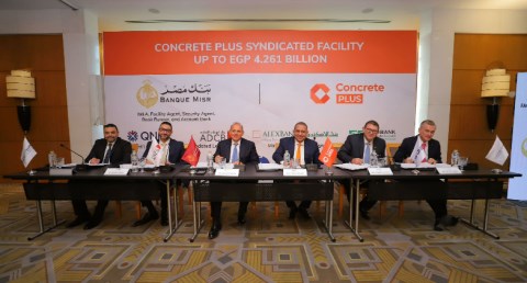بنك مصر يقود تحالف مصرفي لمنح تمويل 4.261 مليار جنيه لشركة كونكريت بلس للمقاولات و الصناعة