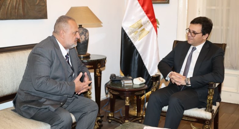 هنو يلتقي خالد الصاوي لبحث إنشاء المركز الدولي للتدريب على فنون المسرح