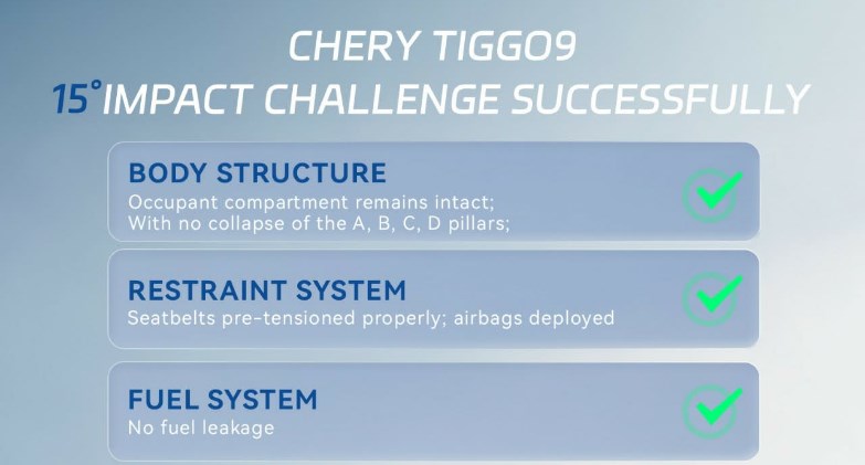 حماية حقيقية على الطريق: هيكل الأمان متعدد الطبقات في شيري TIGGO9