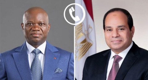 السيسي يهنئ بريس أوليجي نجيما على انتخابه رئيساً للجابون  