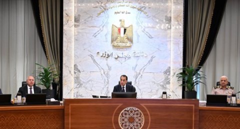  مجلس الوزراء خلال اجتماعه اليوم الأربعاء