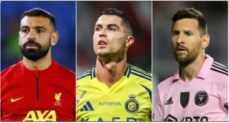 ميسي - رونالدو - محمد صلاح