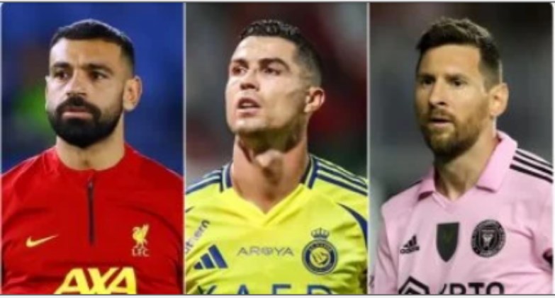 ميسي - رونالدو - محمد صلاح