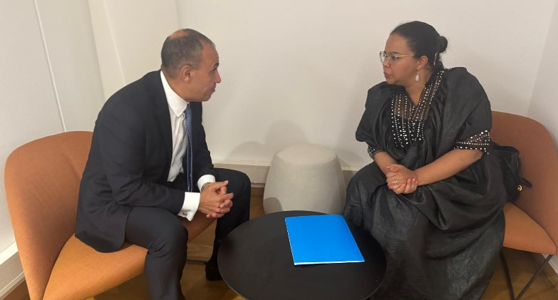 وزير الخارجية والهجرة يلتقى مع وزيرة خارجية الكونجو الديمقراطية 