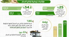 أبرز المؤشرات الإيجابية لإنتاج السكر