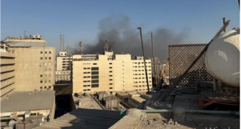  حريق في سنترال رمسيس