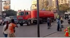 حريق محطة كهرباء محولات 66 