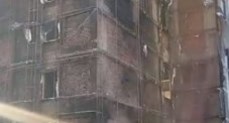 حريق مبنى دبى مول 