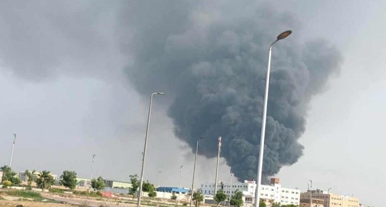  حريق هائل فى مصنع كيماويات