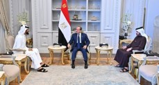 السيسي يستقبل رئيس مجلس الوزراء وزير الخارجية بدولة قطر