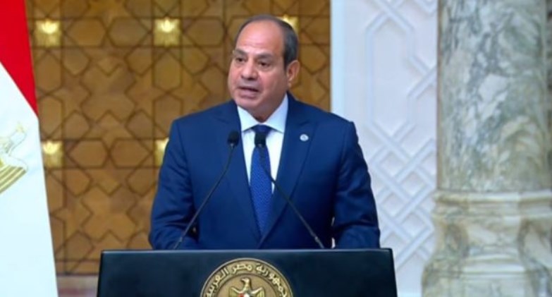 السيد الرئيس عبد الفتاح السيسي خلال المؤتمر الصحفى