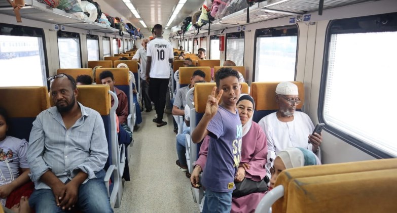 سكك حديد مصر: تسيير القطار التاسع للعودة الطوعية للأشقاء السودانيين
