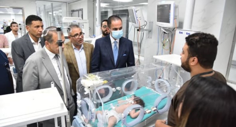 وزير الصحة يتفقد مستشفى أطفال مصر 