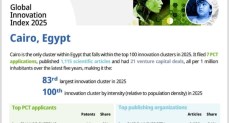 القاهرة تحتل المركز 83 ضمن أفضل 100 كتلة ابتكار عالميًا لعام 2025