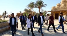 وزيرة التنمية المحلية في جولة تفقدية بمحمية وادي الريان