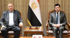 وزير الشباب والرياضة يلتقي نظيره الفلسطيني بمقر الوزارة بالعاصمة الإدارية لمناقشة الملفات الشبابية والرياضية