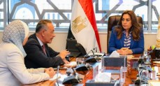    وزيرة البيئة تلتقي رئيس المتحف المصري الكبير