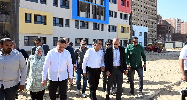 رئيس الوزراء يتفقد أعمال إنشاء المدرسة المصرية اليابانية الجديدة بشبين الكوم