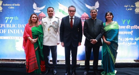  وزير الصحة والسكان يشارك في احتفال سفارة الهند بالذكرى الـ77  