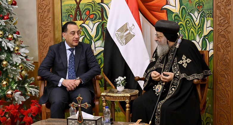رئيس الوزراء يهنئ قداسة البابا تواضروس الثاني بمناسبة عيد الميلاد 