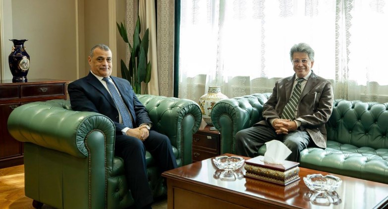 وزير الدولة للإنتاج الحربي يستقبل رئيس الشركة المتحدة للخدمات الإعلامية