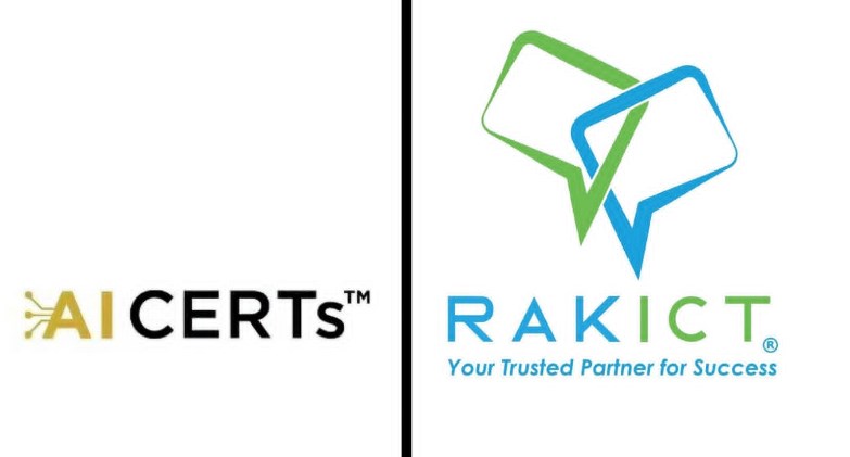  شراكة  بين شركة RAKICTمع AI CERTs®️