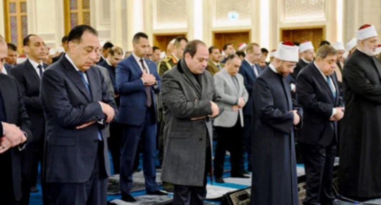 الرئيس السيسى يفتتح مسجد العزيز الحكيم بالمقطم بحضور كبار المسئولين 