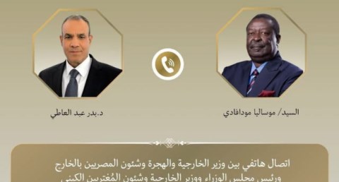 اتصال هاتفي بين وزير الخارجية ونظيره الكيني