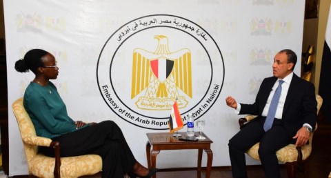 لقاء إعلامي للدكتور بدر عبد العاطي وزير الخارجية والتعاون الدولي والمصريين بالخارج مع مجموعة National Media Group الكينية