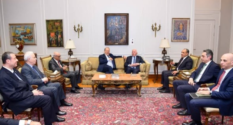 عبد العاطى يستقبل رئيس المجلس الوطني الفلسطيني