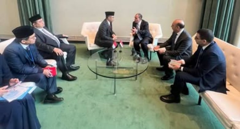 وزير الخارجية يلتقي نظيره الإندونيسي في نيويورك