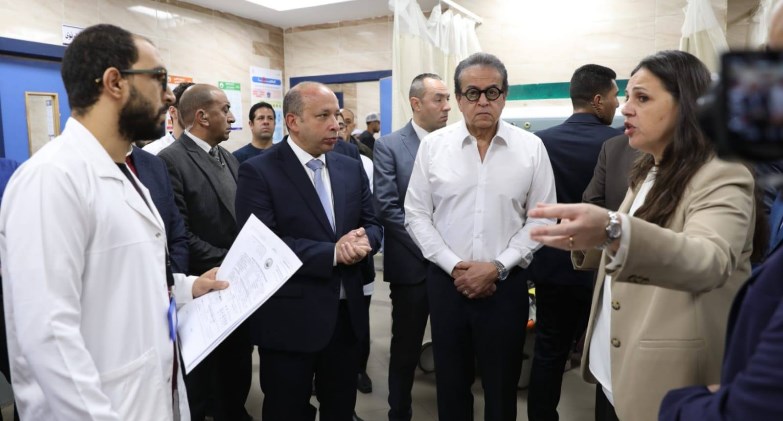 وزير الصحة يتفقد النموذج المرجعي لرعاية السكتة الدماغية بمستشفى القناطر الخيرية