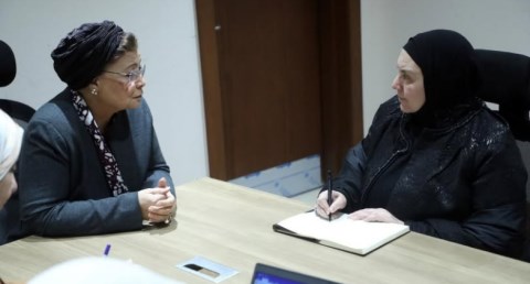 عبلة الألفي تبحث مع مساعد وزير الأوقاف تعزيز التعاون 
