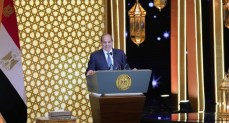  الرئيس السيسي خلال احتفال وزارة الأوقاف بليلة القدر