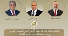 وزير الخارجية يبحث مع نظيريه الباكستاني والتركي التطورات الإقليمية وجهود خفض التصعيد