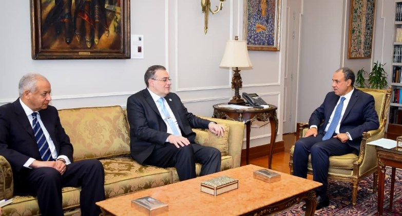 وزير الخارجية يستقبل رئيس الجهاز المركزي للتنظيم والإدارة