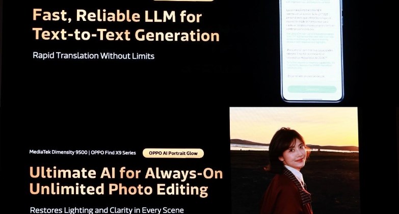 OPPO وميدياتيك MediaTek تستعرضان ابتكارات الذكاء الاصطناعي على الهواتف خلال MWC 2026