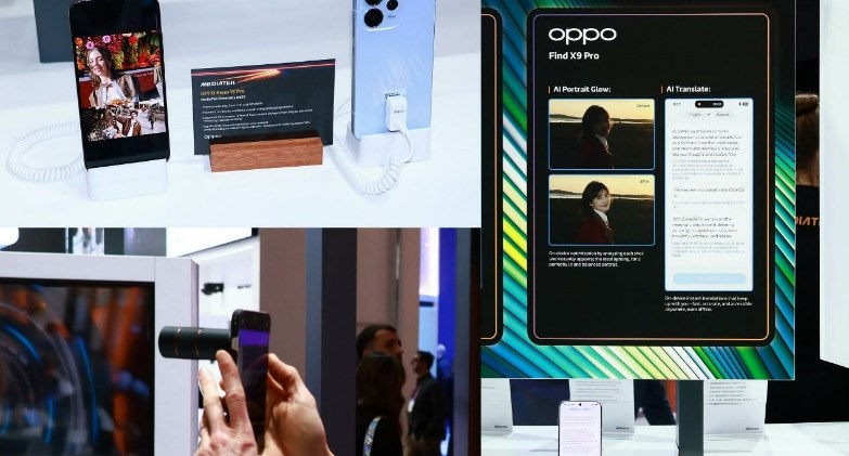 OPPO وميدياتيك MediaTek تستعرضان ابتكارات الذكاء الاصطناعي على الهواتف خلال MWC 2026