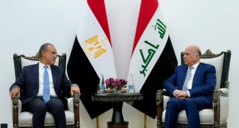 وزير الخارجية مع نظيره العراقي